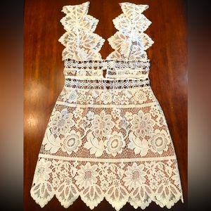 For love and lemons white dress medium